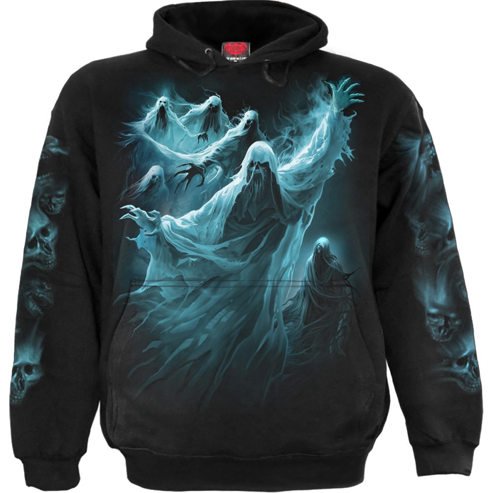 Spiral - Ghost Skull Hoodie - Black